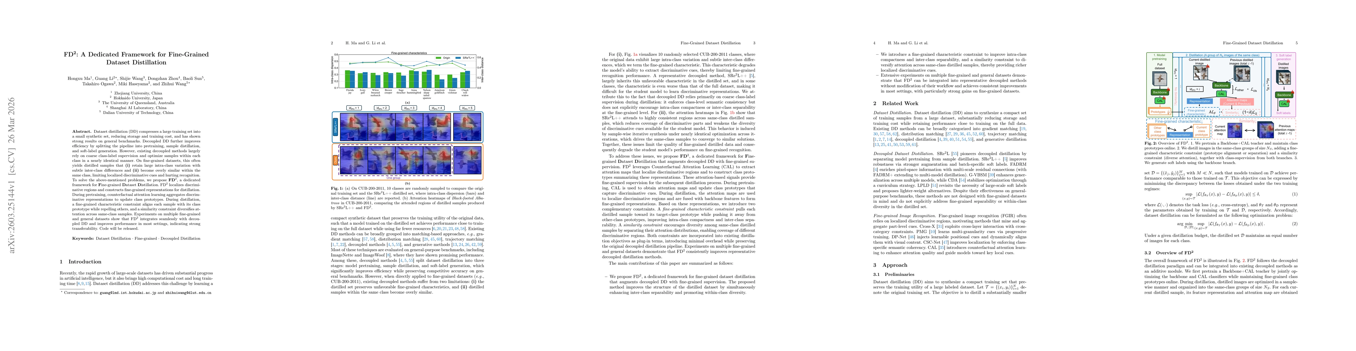 Thumbnail for FD$^2$: A Dedicated Framework for Fine-Grained Dataset Distillation