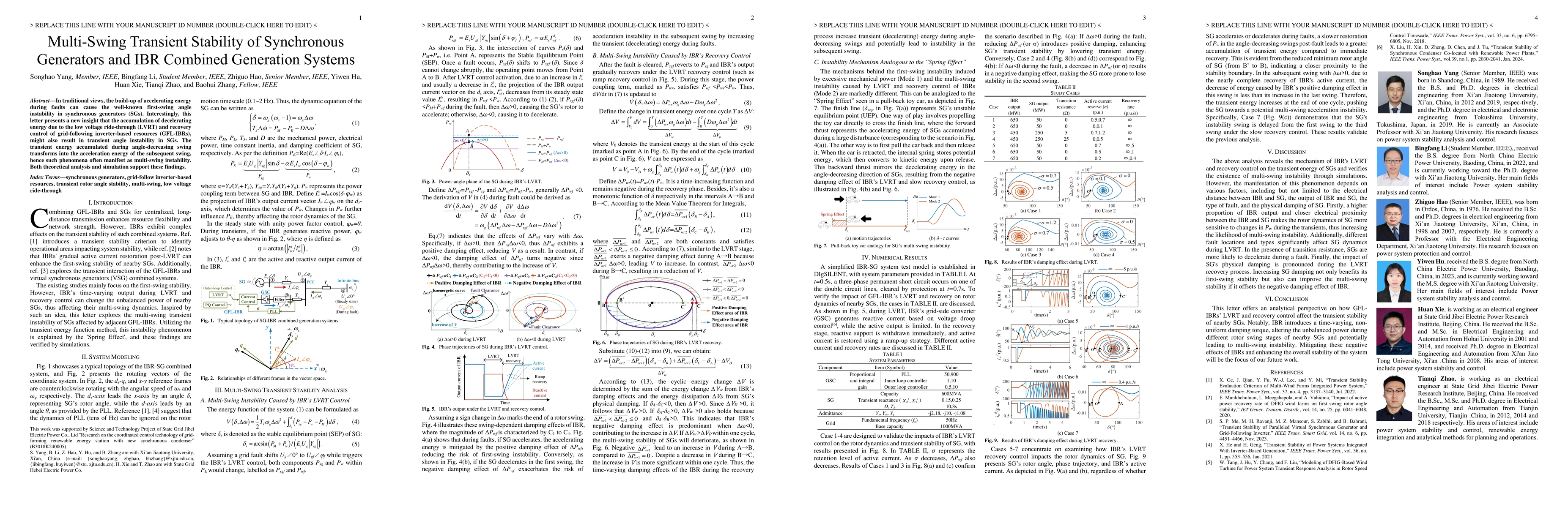 Thumbnail for Multi-Swing Transient Stability of Synchronous Generators and IBR Combined Generation Systems