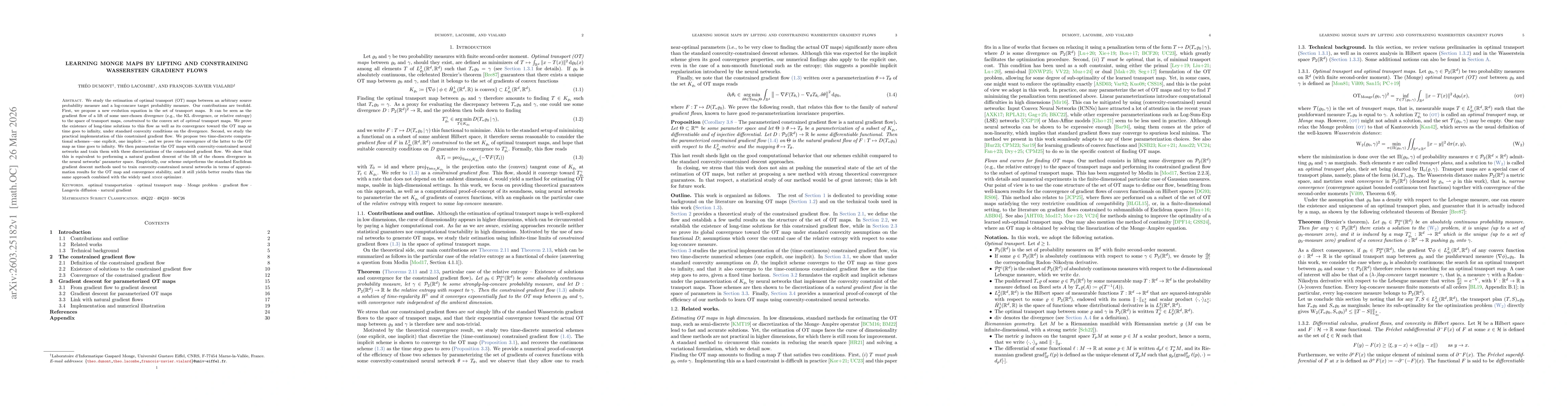 Thumbnail for Learning Monge maps by lifting and constraining Wasserstein gradient flows