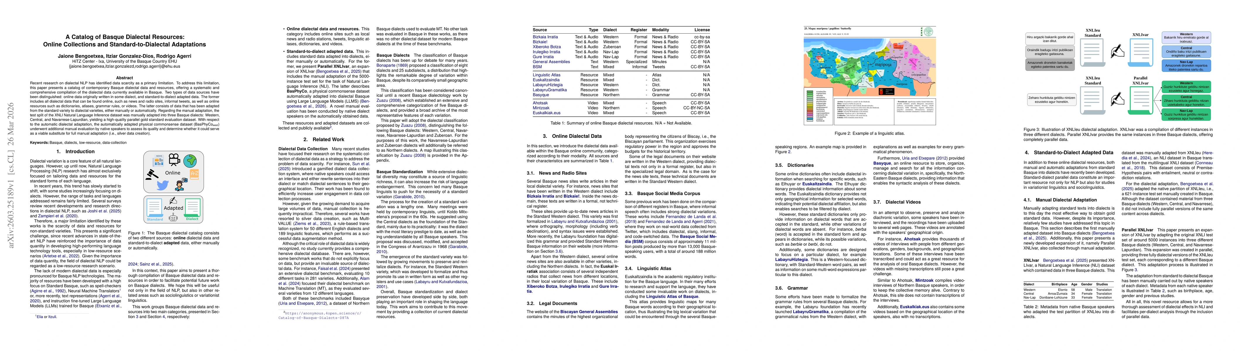 Thumbnail for A Catalog of Basque Dialectal Resources: Online Collections and Standard-to-Dialectal Adaptations