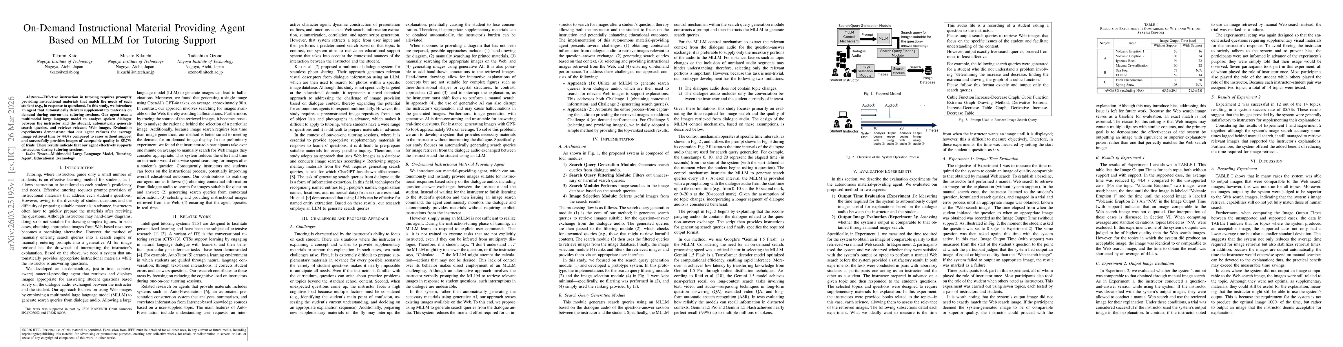 Thumbnail for On-Demand Instructional Material Providing Agent Based on MLLM for Tutoring Support