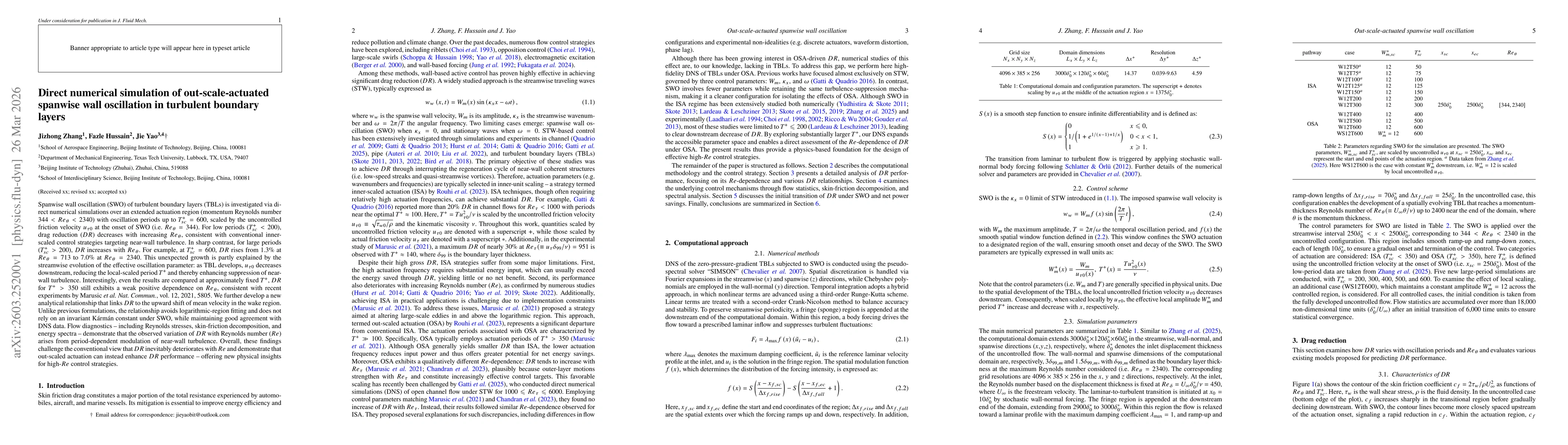 Thumbnail for Direct numerical simulation of out-scale-actuated spanwise wall oscillation in turbulent boundary layers