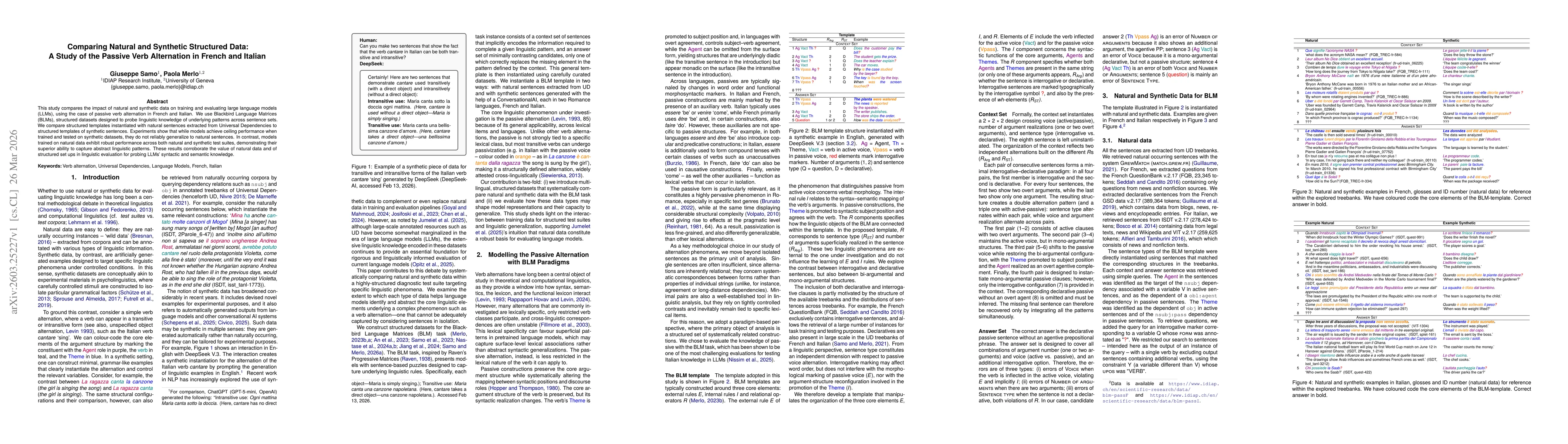 Thumbnail for Comparing Natural and Synthetic Structured Data: A Study of the Passive Verb Alternation in French and Italian