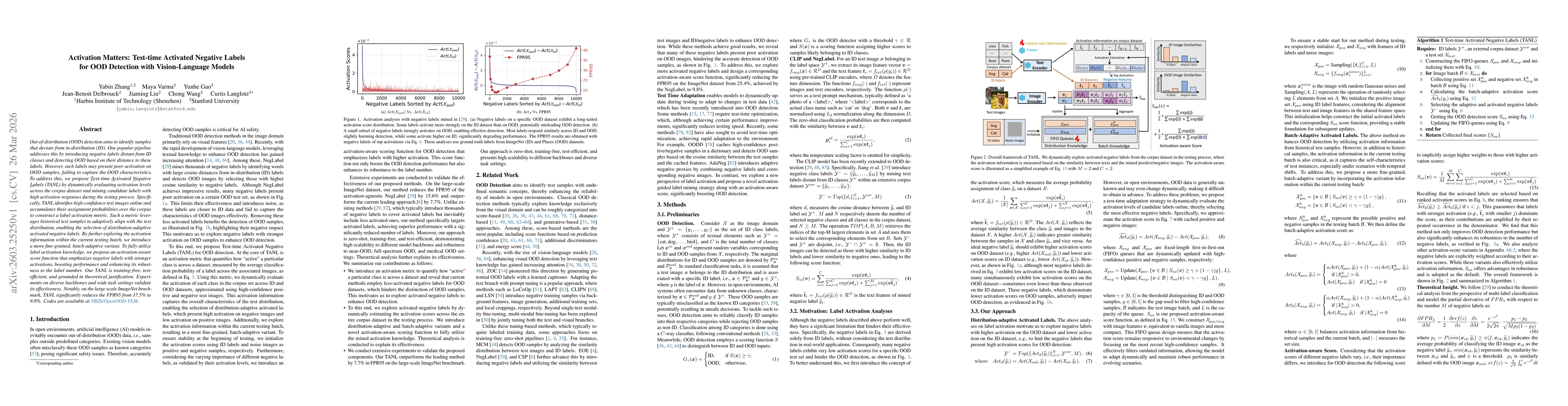 Thumbnail for Activation Matters: Test-time Activated Negative Labels for OOD Detection with Vision-Language Models