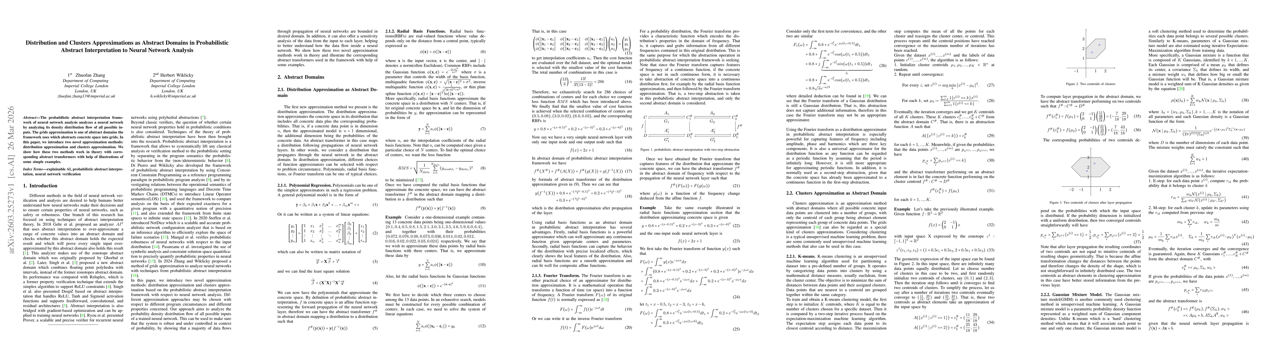 Thumbnail for Distribution and Clusters Approximations as Abstract Domains in Probabilistic Abstract Interpretation to Neural Network Analysis