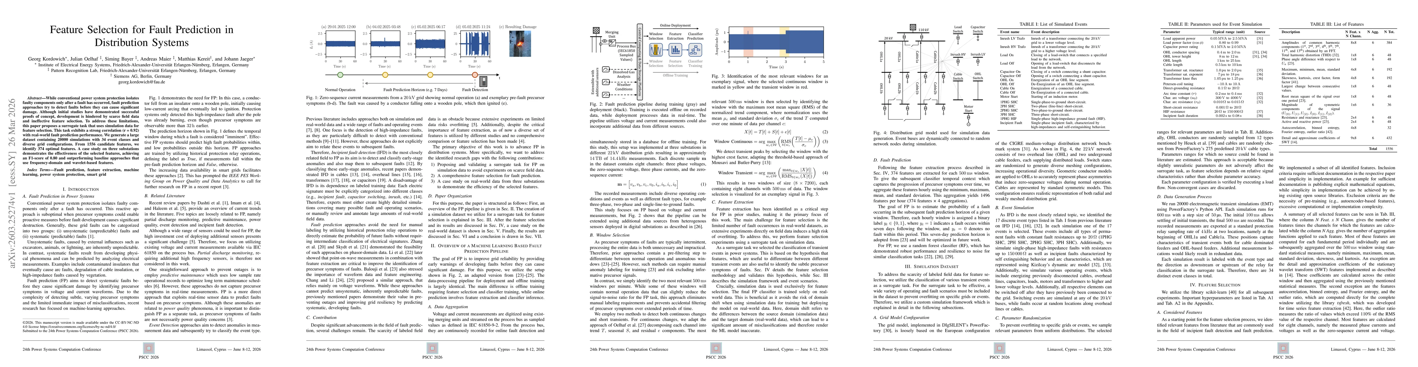 Thumbnail for Feature Selection for Fault Prediction in Distribution Systems