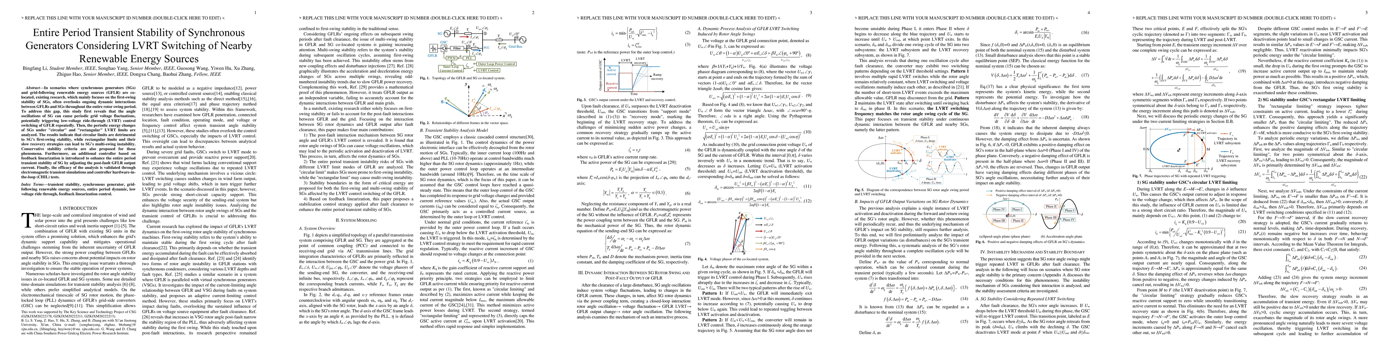 Thumbnail for Entire Period Transient Stability of Synchronous Generators Considering LVRT Switching of Nearby Renewable Energy Sources