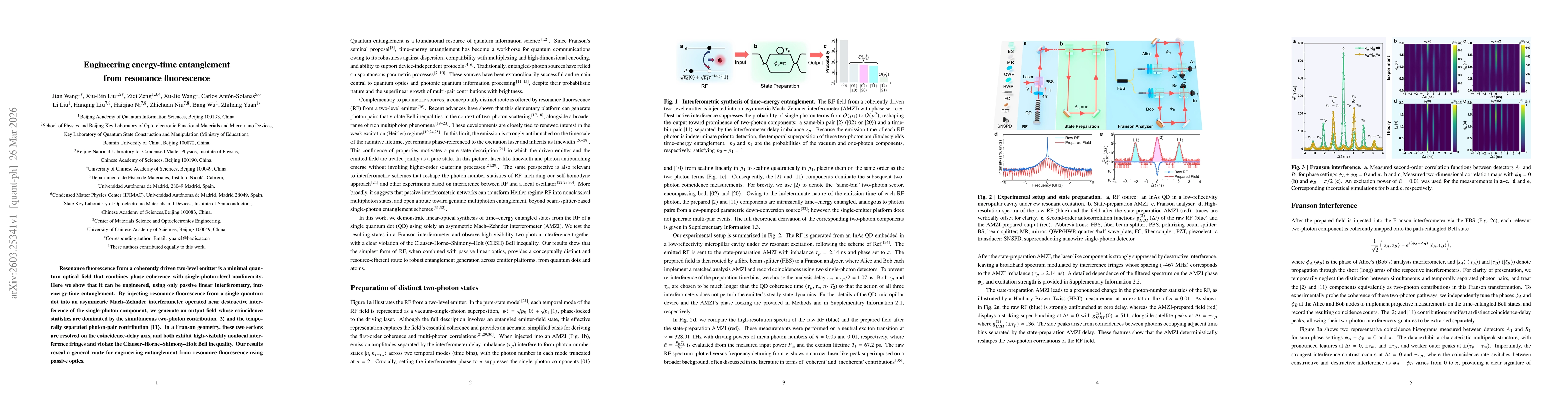 Thumbnail for Engineering energy-time entanglement from resonance fluorescence