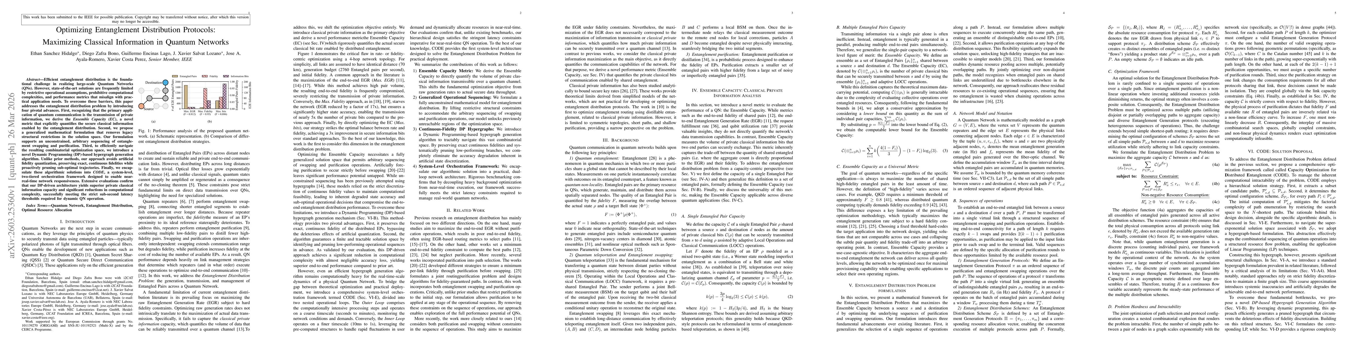 Thumbnail for Optimizing Entanglement Distribution Protocols: Maximizing Classical Information in Quantum Networks