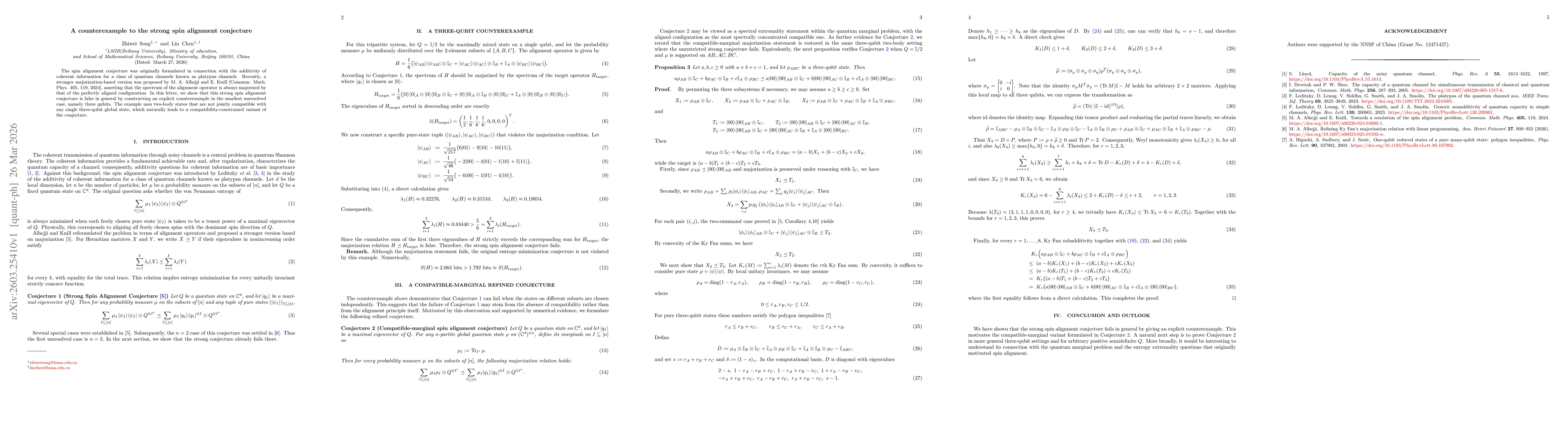 Thumbnail for A counterexample to the strong spin alignment conjecture