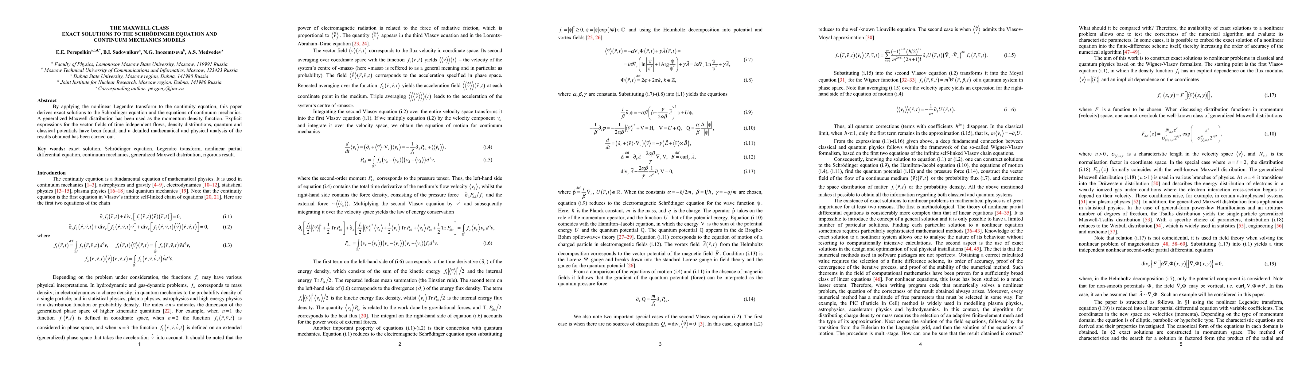 Thumbnail for The Maxwell class exact solutions to the Schrödinger equation and continuum mechanics models