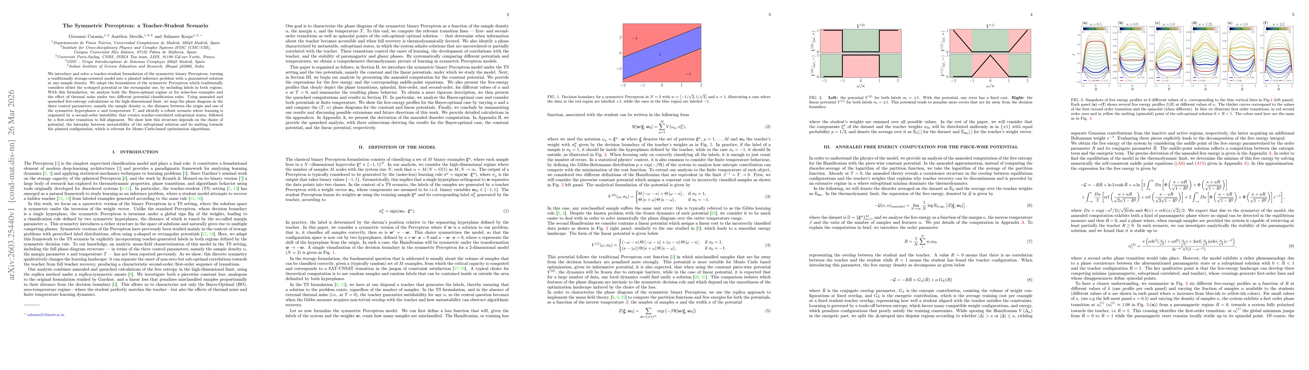 Thumbnail for The Symmetric Perceptron: a Teacher-Student Scenario