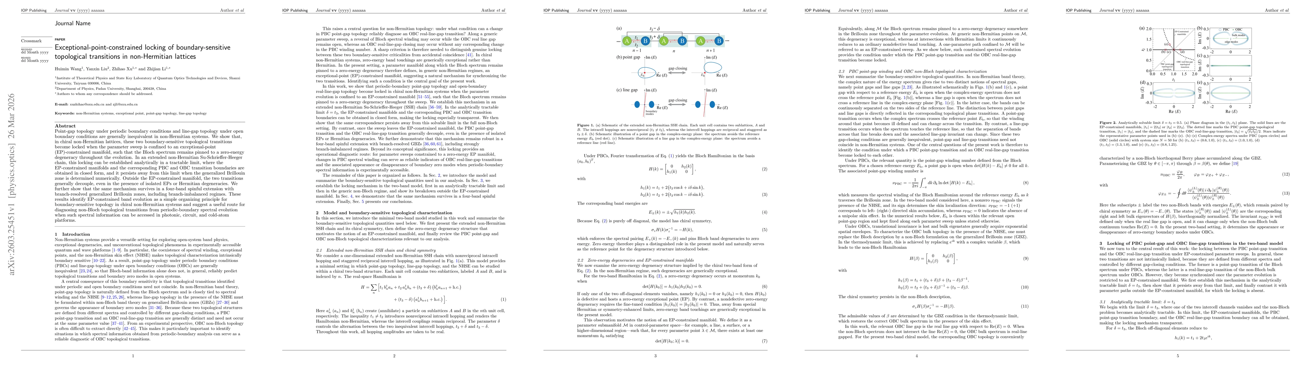 Thumbnail for Exceptional-point-constrained locking of boundary-sensitive topological transitions in non-Hermitian lattices