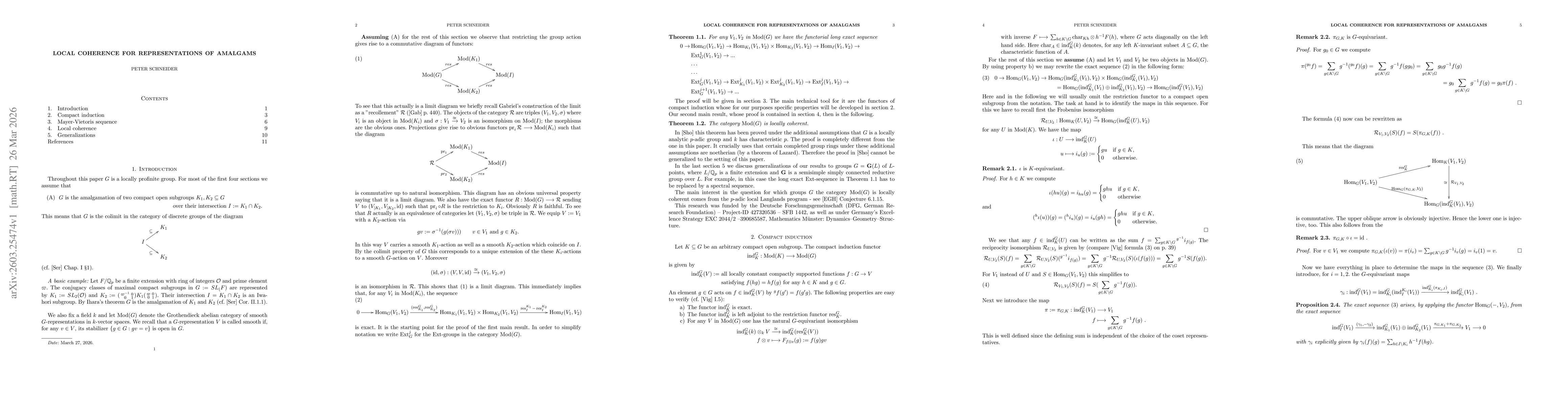 Thumbnail for Local coherence for representations of amalgams