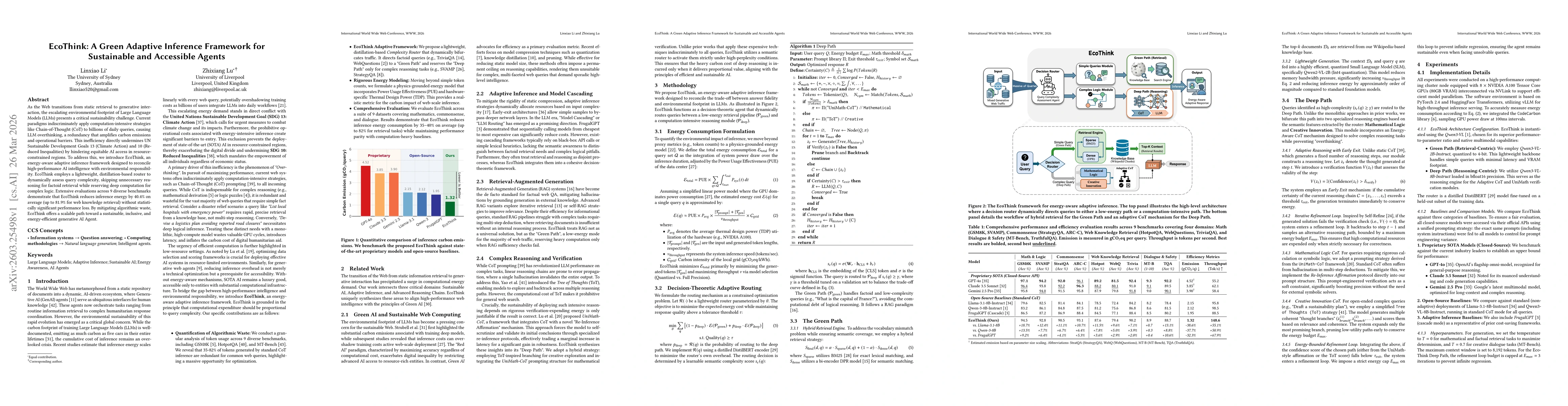 Thumbnail for EcoThink: A Green Adaptive Inference Framework for Sustainable and Accessible Agents