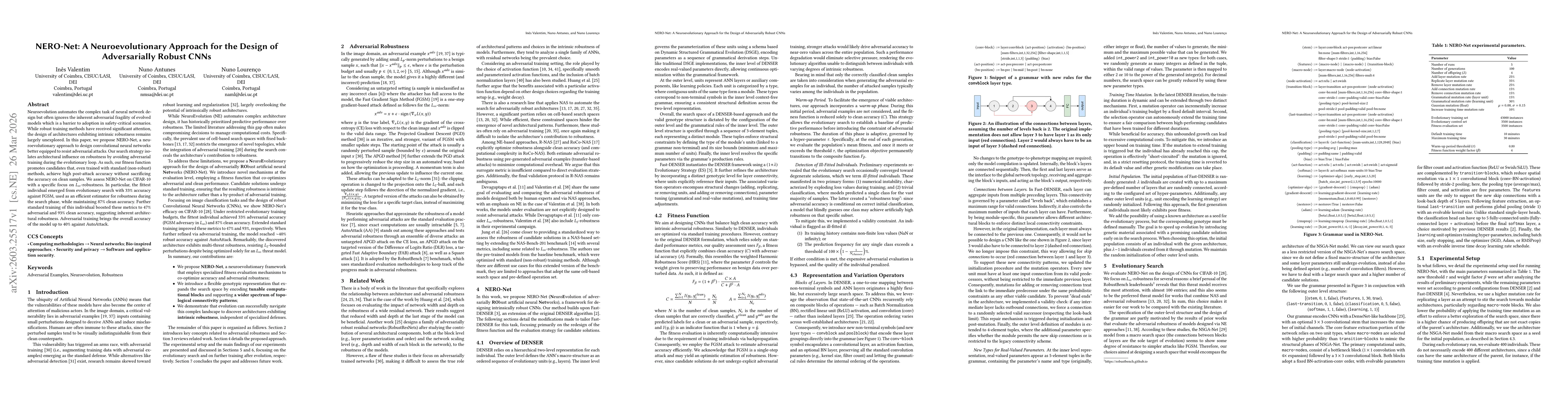 Thumbnail for NERO-Net: A Neuroevolutionary Approach for the Design of Adversarially Robust CNNs