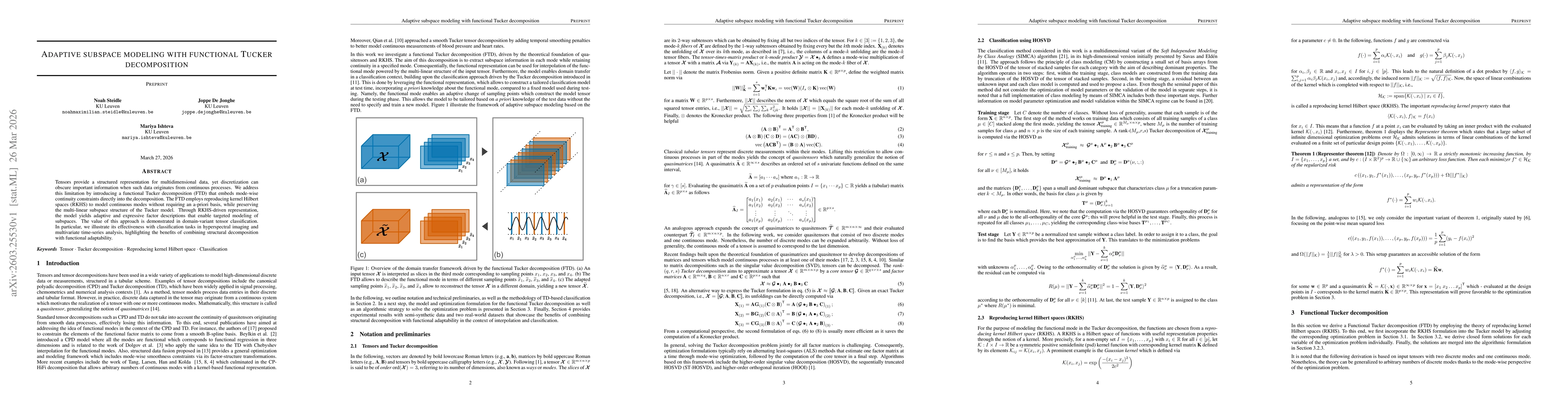 Thumbnail for Adaptive Subspace Modeling With Functional Tucker Decomposition