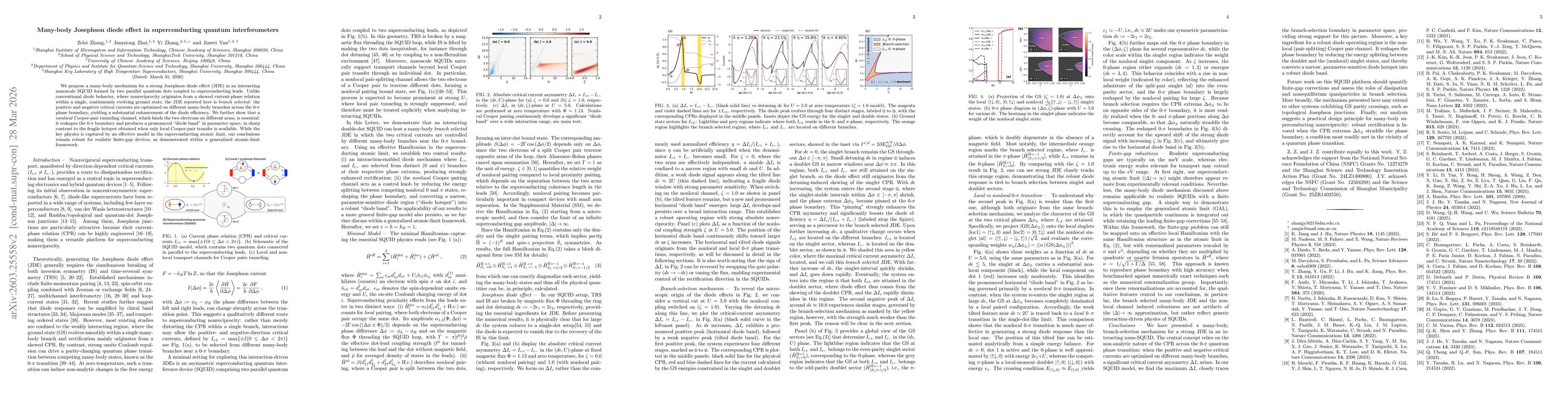 Thumbnail for Many-body Josephson diode effect in superconducting quantum interferometers