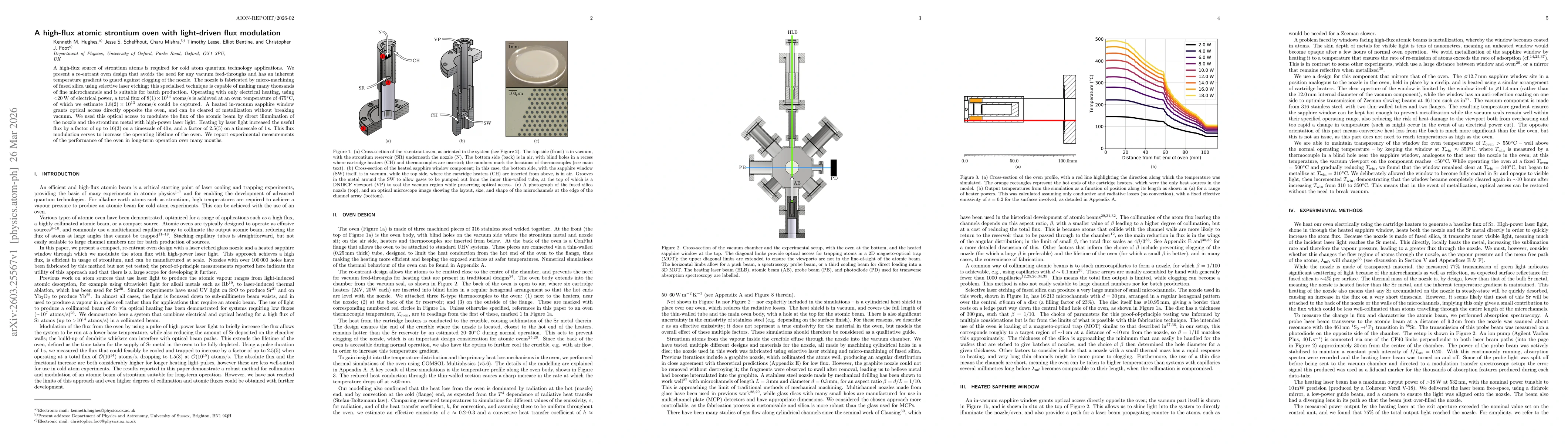 Thumbnail for A high-flux atomic strontium oven with light-driven flux modulation