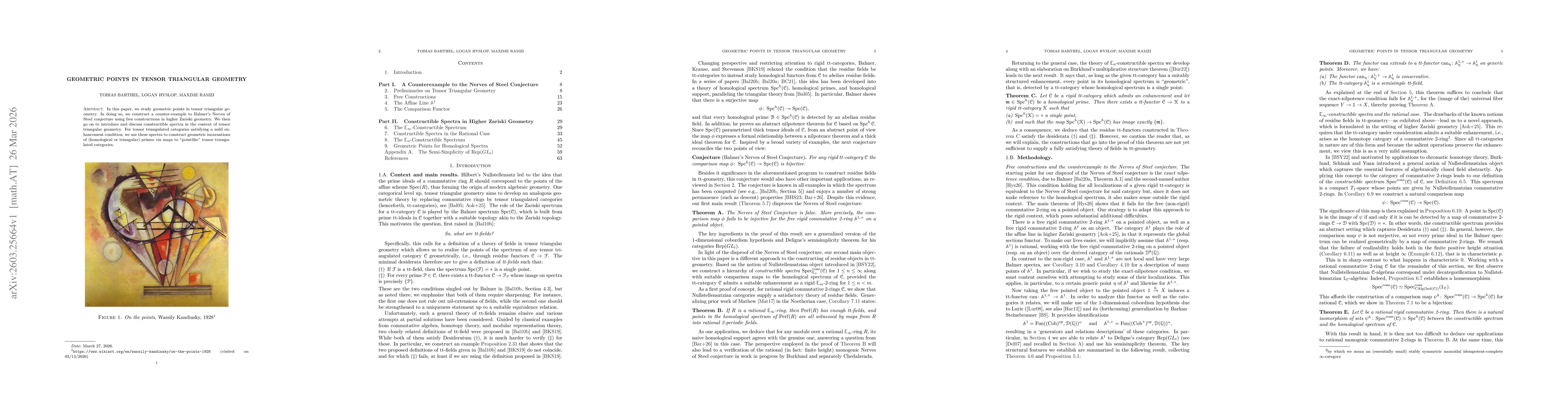 Thumbnail for Geometric Points in Tensor Triangular Geometry
