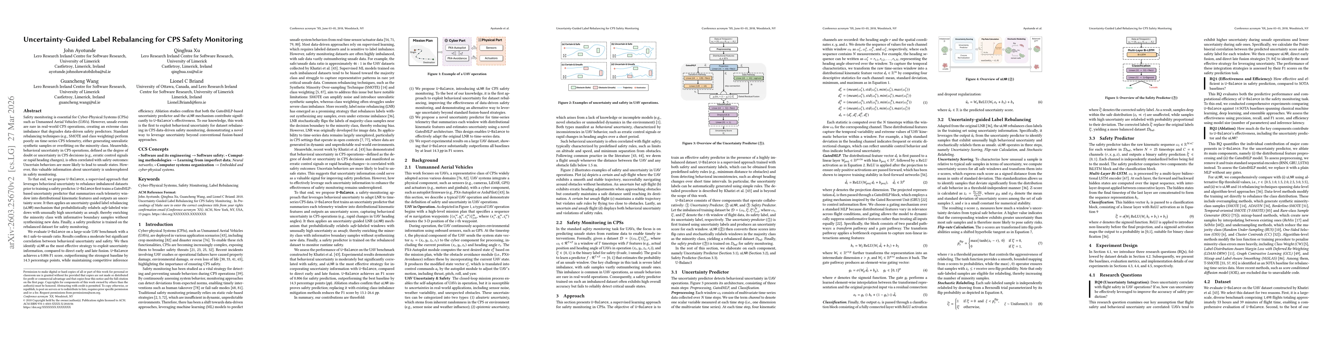 Thumbnail for Uncertainty-Guided Label Rebalancing for CPS Safety Monitoring