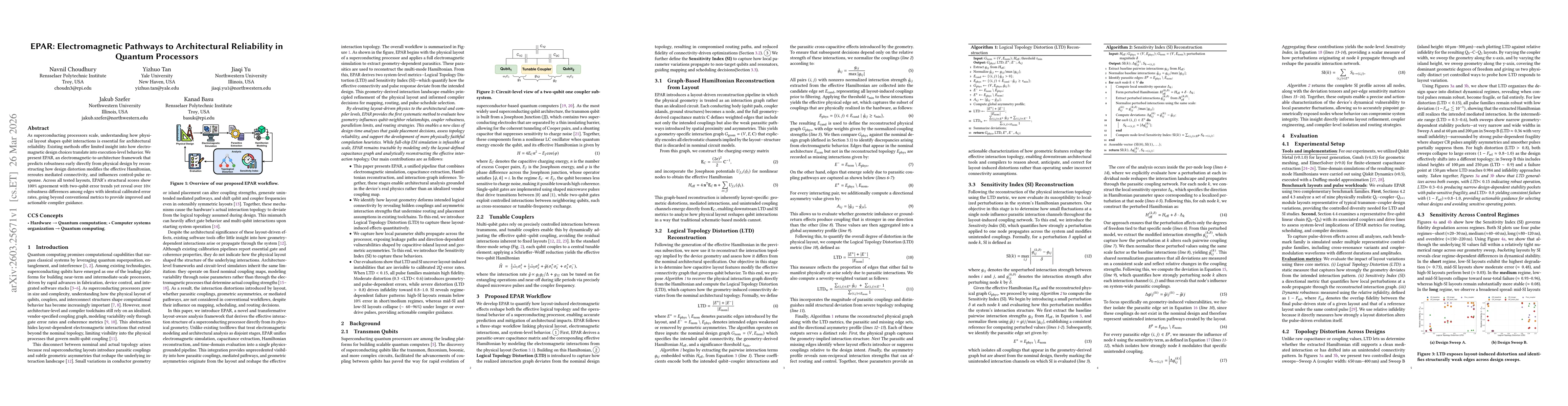 Thumbnail for EPAR: Electromagnetic Pathways to Architectural Reliability in Quantum Processors