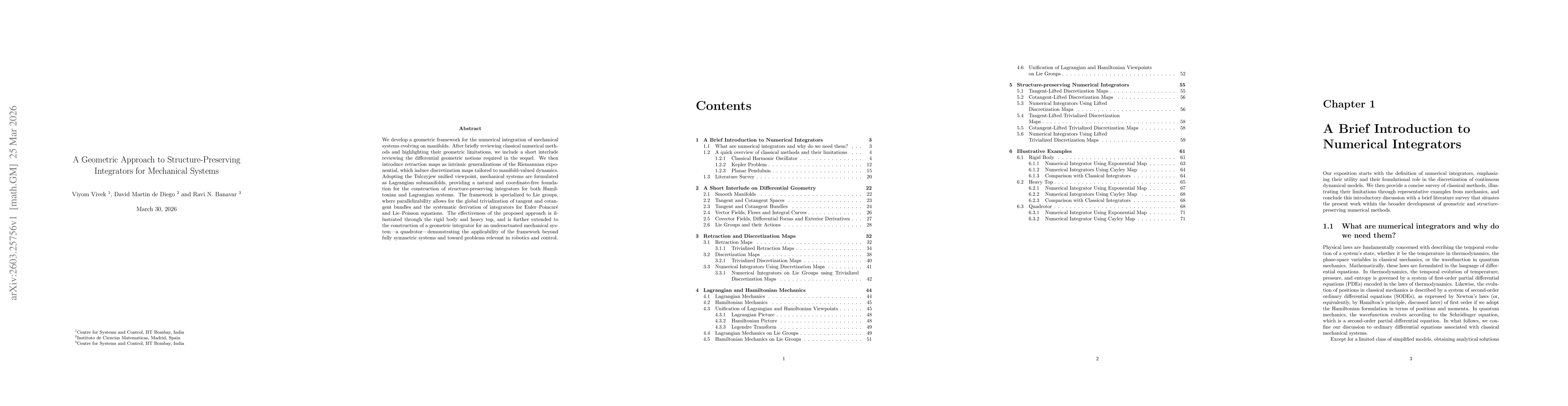 Thumbnail for A Geometric Approach to Structure-Preserving Integrators for Mechanical Systems