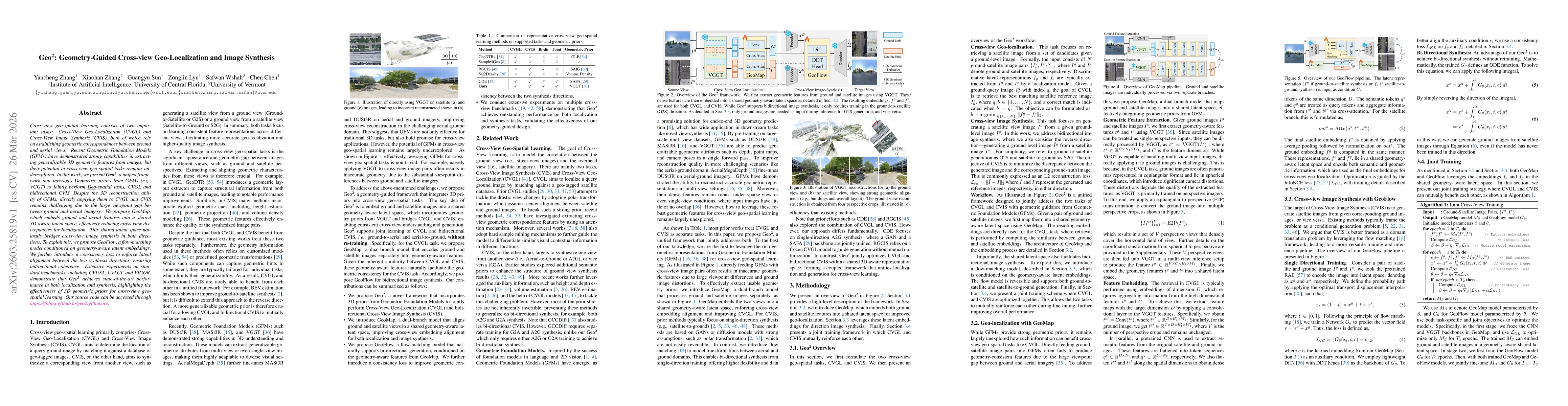 Thumbnail for Geo$^\textbf{2}$: Geometry-Guided Cross-view Geo-Localization and Image Synthesis