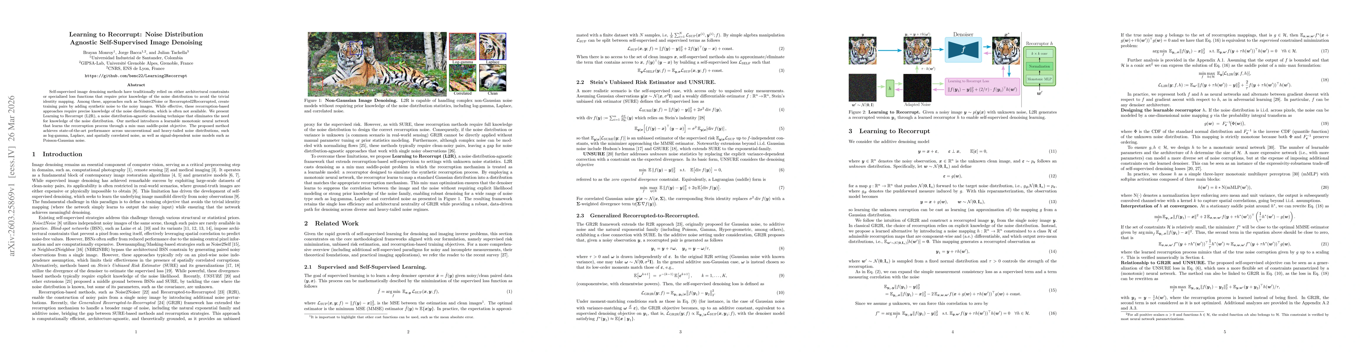 Thumbnail for Learning to Recorrupt: Noise Distribution Agnostic Self-Supervised Image Denoising