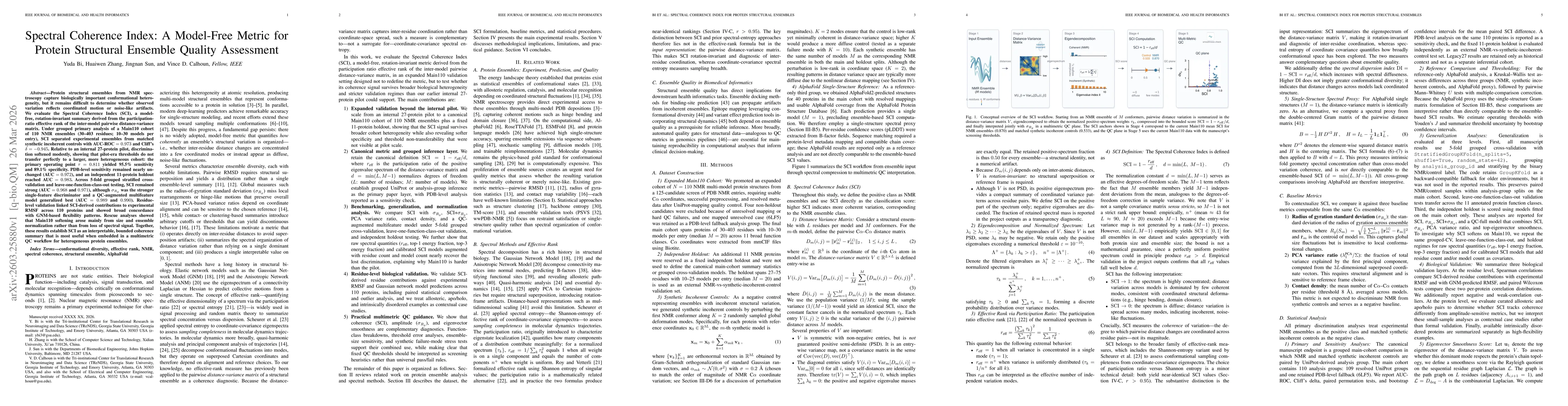 Thumbnail for Spectral Coherence Index: A Model-Free Metric for Protein Structural Ensemble Quality Assessment