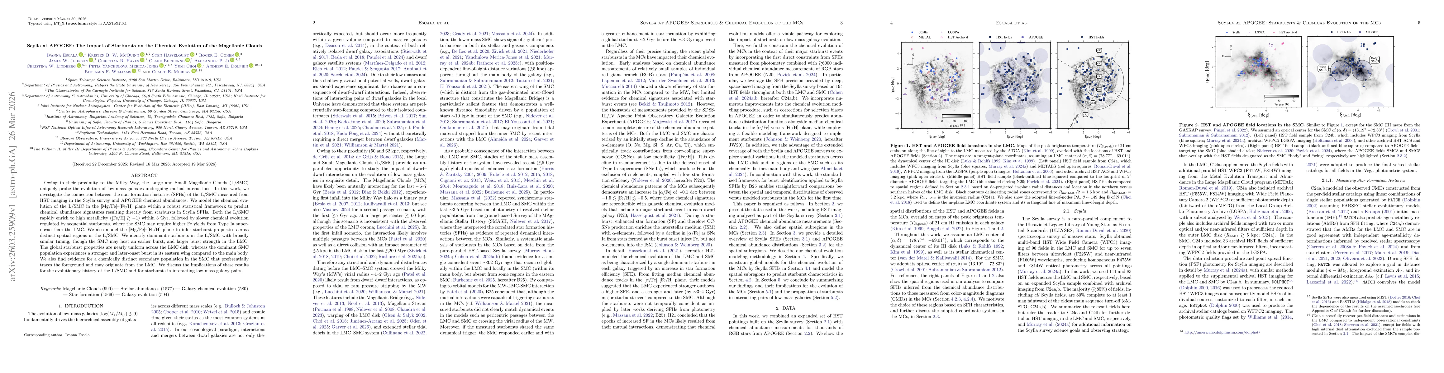 Thumbnail for Scylla at APOGEE: The Impact of Starbursts on the Chemical Evolution of the Magellanic Clouds