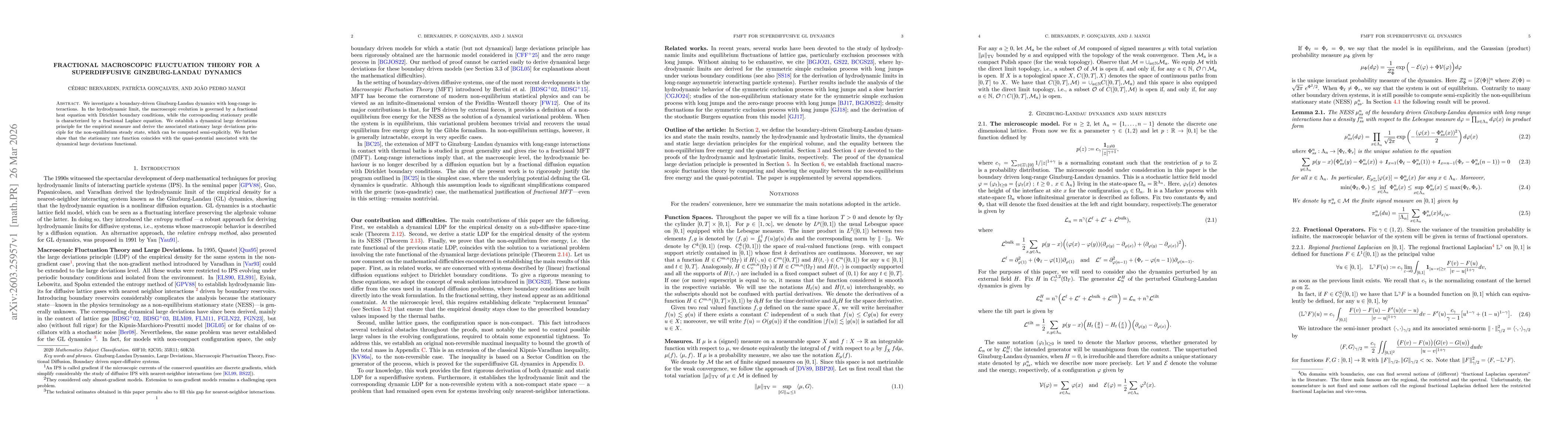 Thumbnail for Fractional Macroscopic Fluctuation Theory for a Superdiffusive Ginzburg-Landau dynamics