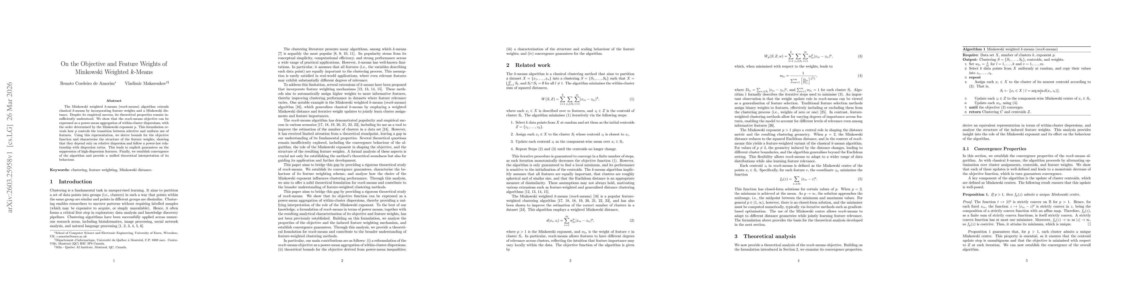 Thumbnail for On the Objective and Feature Weights of Minkowski Weighted k-Means