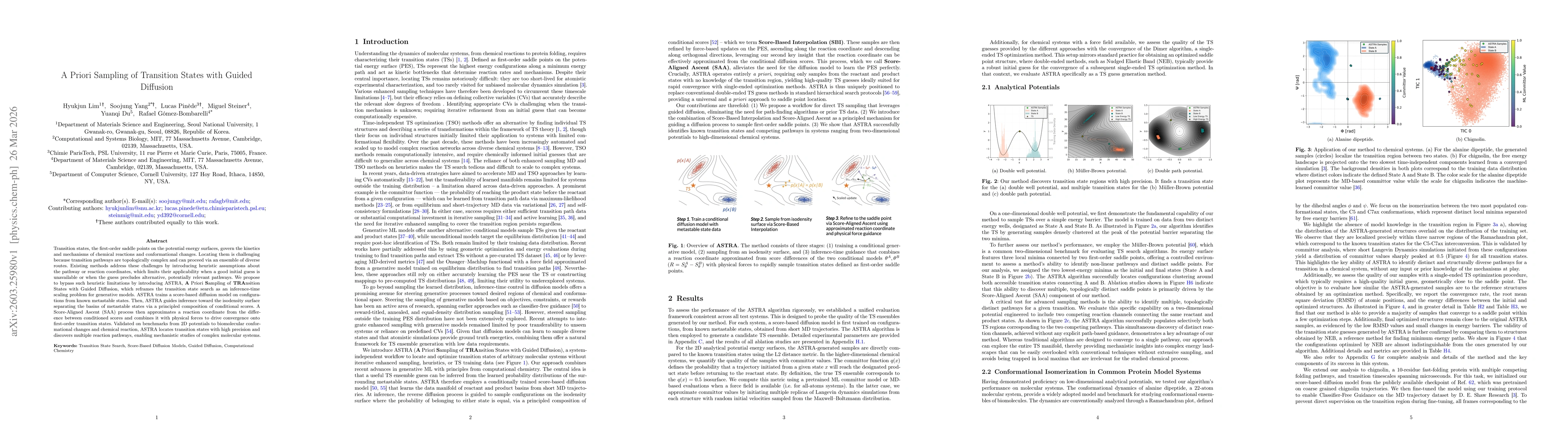 Thumbnail for A Priori Sampling of Transition States with Guided Diffusion