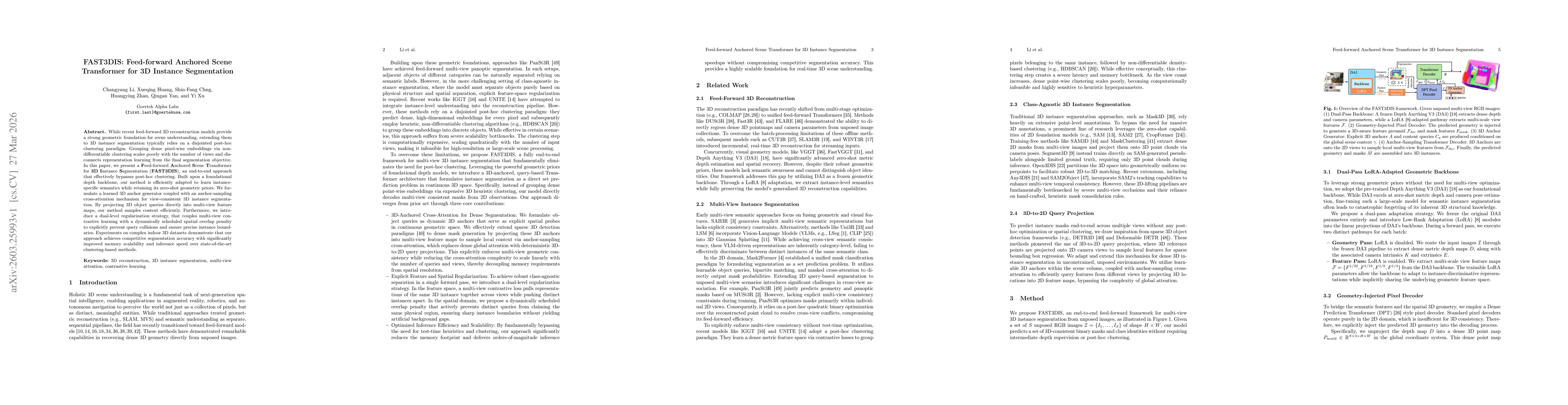 Thumbnail for FAST3DIS: Feed-forward Anchored Scene Transformer for 3D Instance Segmentation