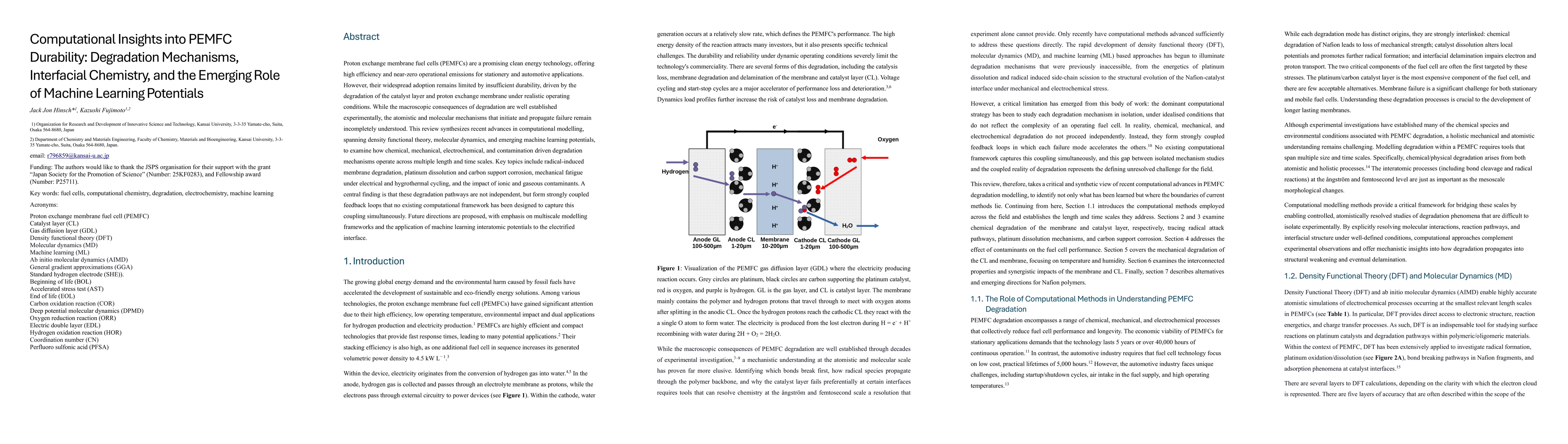 Thumbnail for Computational Insights into PEMFC Durability: Degradation Mechanisms, Interfacial Chemistry, and the Emerging Role of Machine Learning Potentials