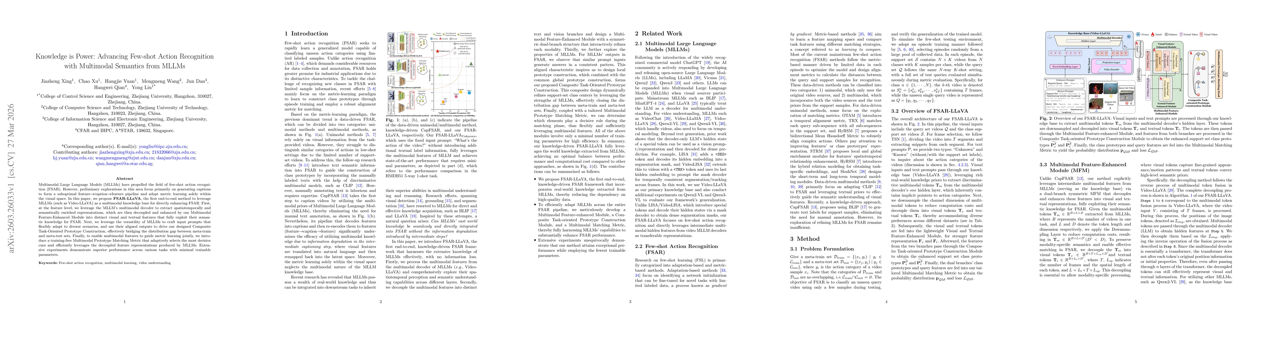 Thumbnail for Knowledge is Power: Advancing Few-shot Action Recognition with Multimodal Semantics from MLLMs