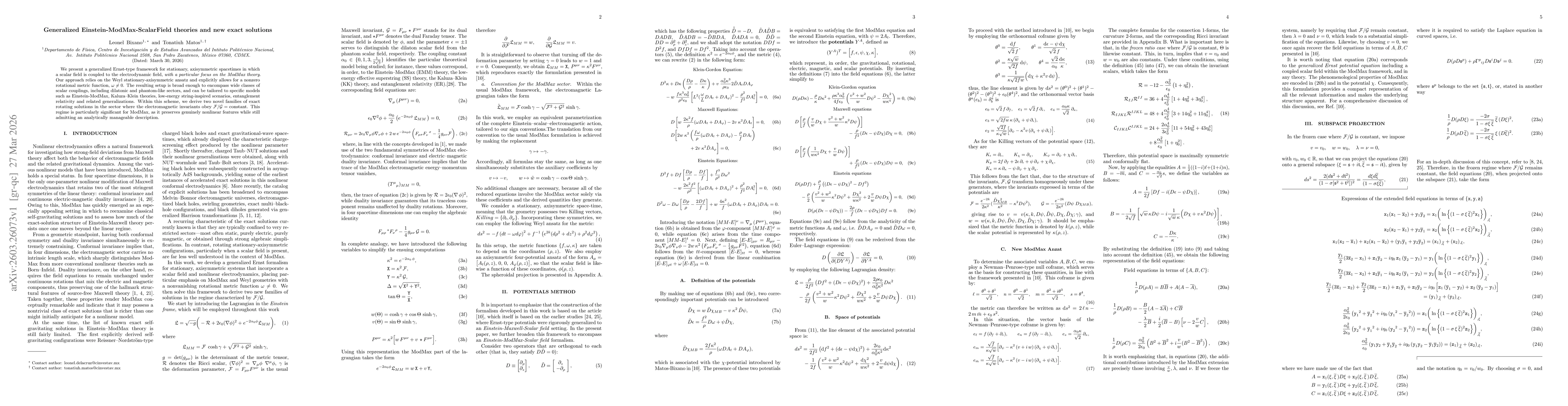 Thumbnail for Generalized Einstein-ModMax-ScalarField theories and new exact solutions