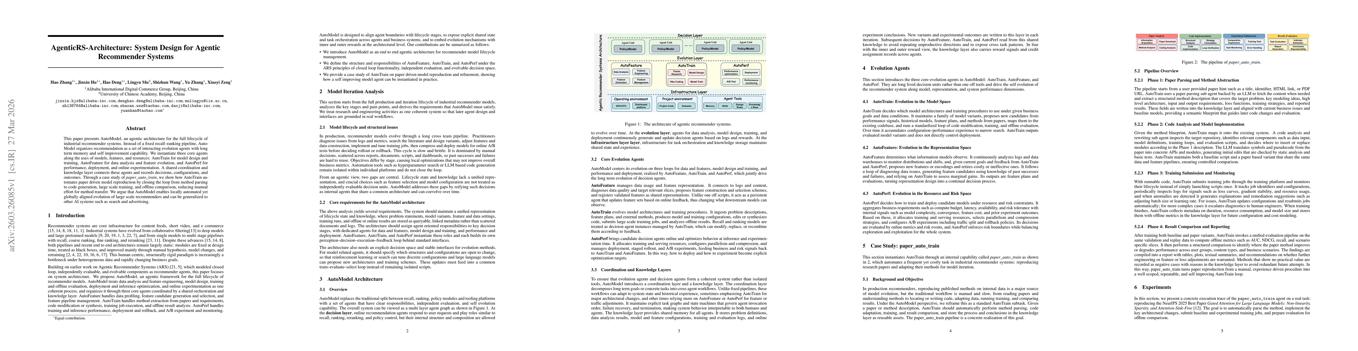 Thumbnail for AgenticRS-Architecture: System Design for Agentic Recommender Systems