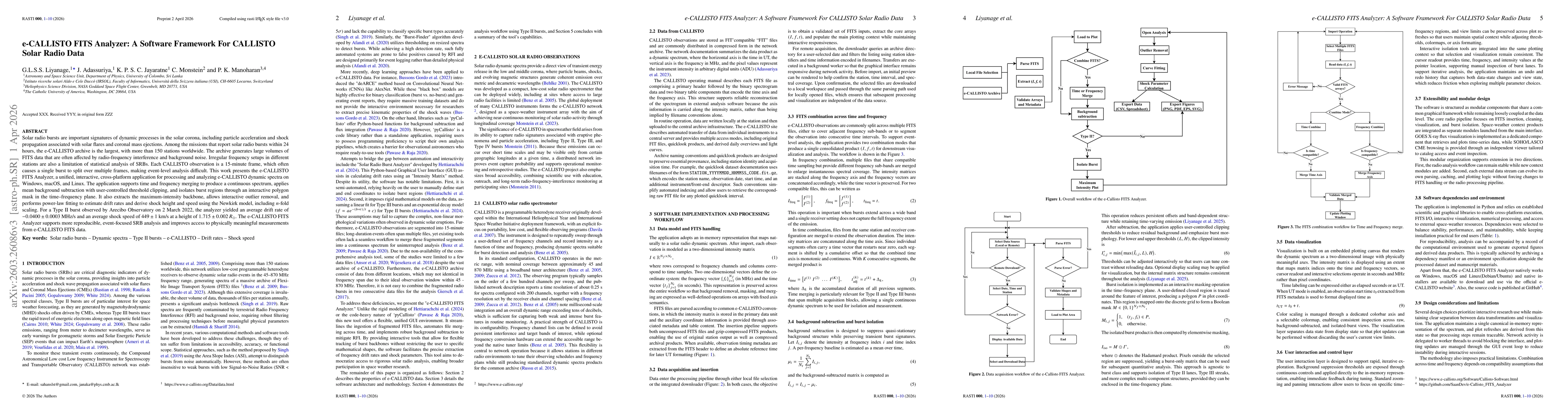 Thumbnail for e-CALLISTO FITS Analyzer: A Software Framework for CALLISTO Solar Radio Data