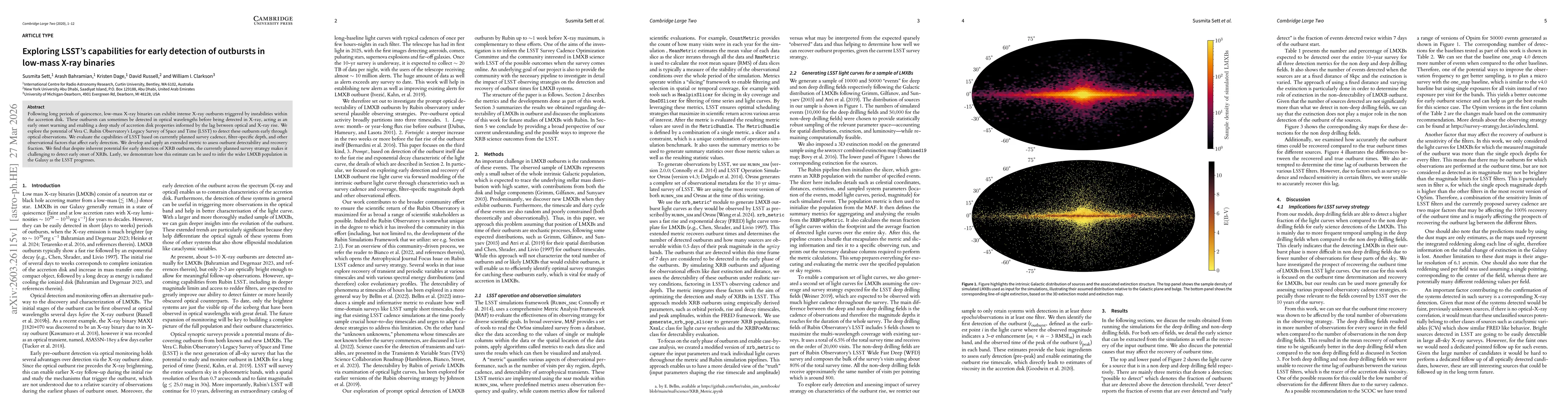 Thumbnail for Exploring LSST's capabilities for early detection of outbursts in low-mass X-ray binaries