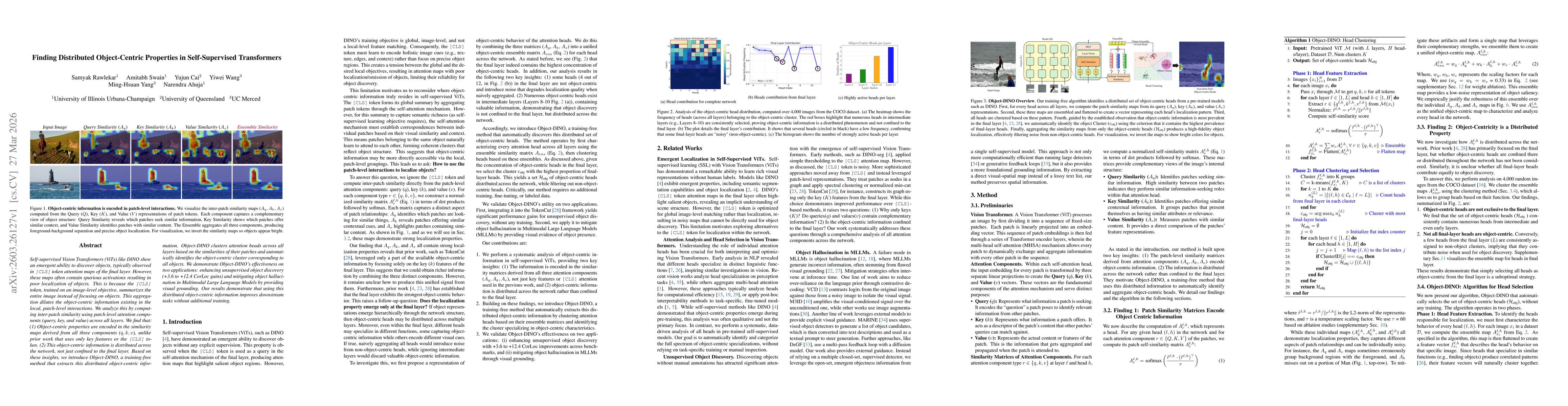 Thumbnail for Finding Distributed Object-Centric Properties in Self-Supervised Transformers