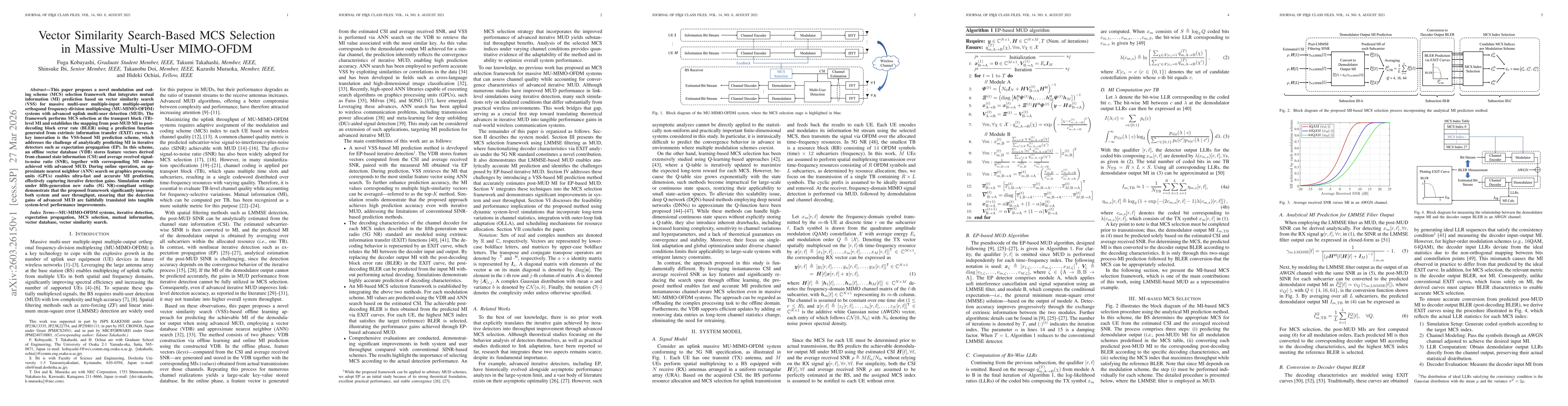 Thumbnail for Vector Similarity Search-Based MCS Selection in Massive Multi-User MIMO-OFDM