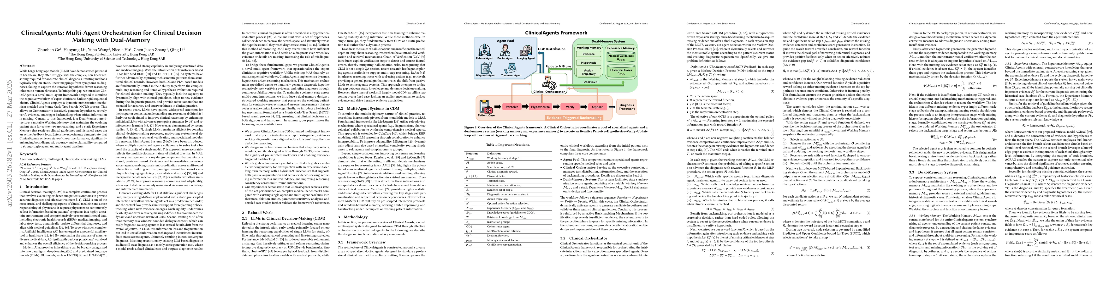 Thumbnail for ClinicalAgents: Multi-Agent Orchestration for Clinical Decision Making with Dual-Memory