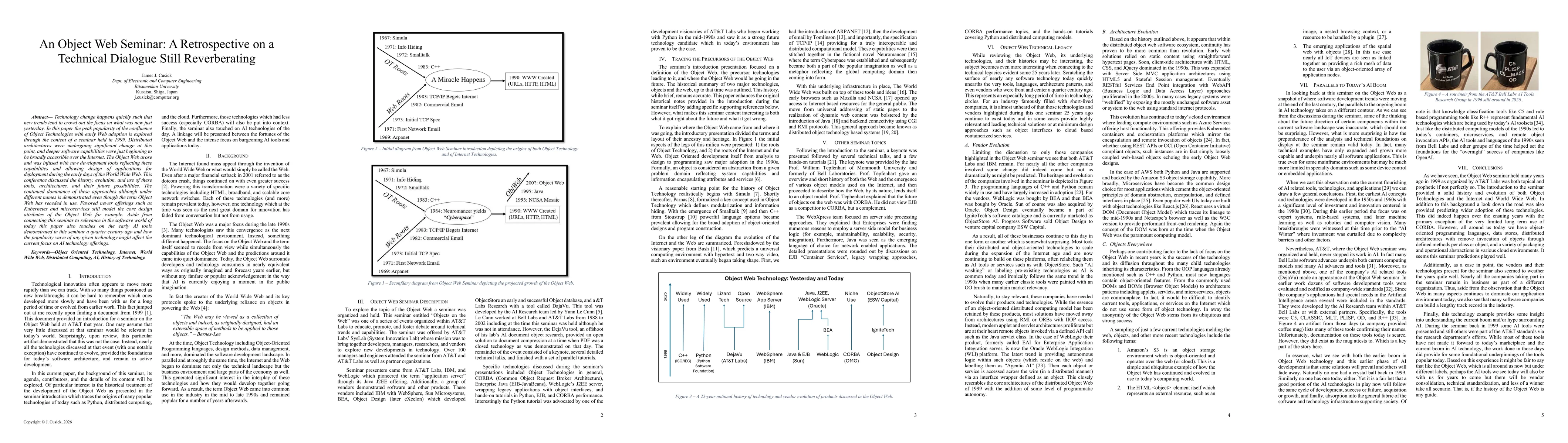 Thumbnail for An Object Web Seminar: A Retrospective on a Technical Dialogue Still Reverbarating