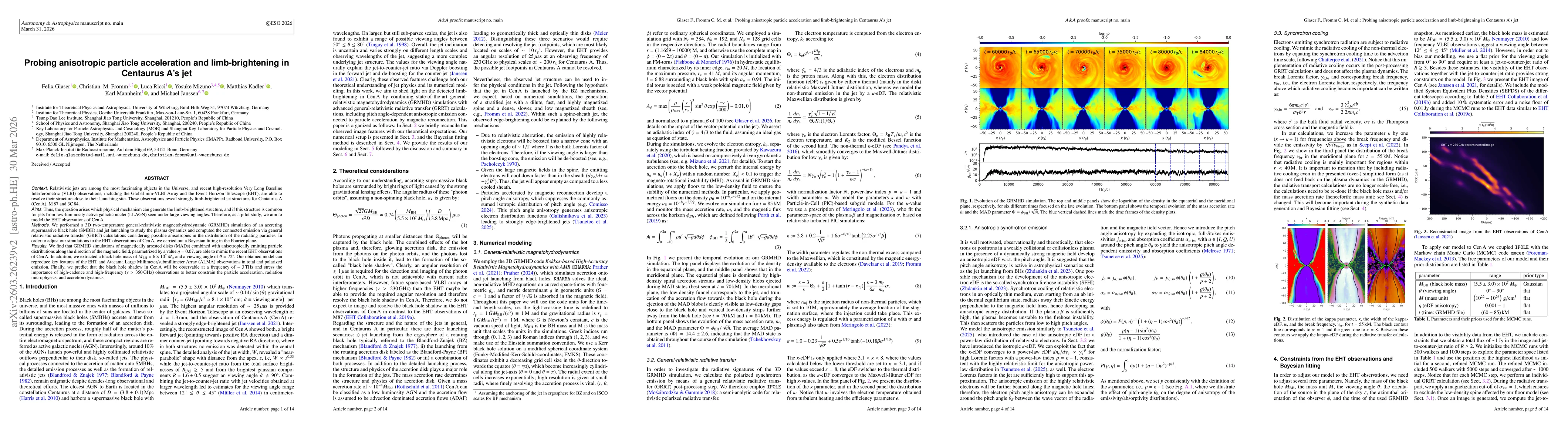 Thumbnail for Probing anisotropic particle acceleration and limb-brightening in Centaurus As jet