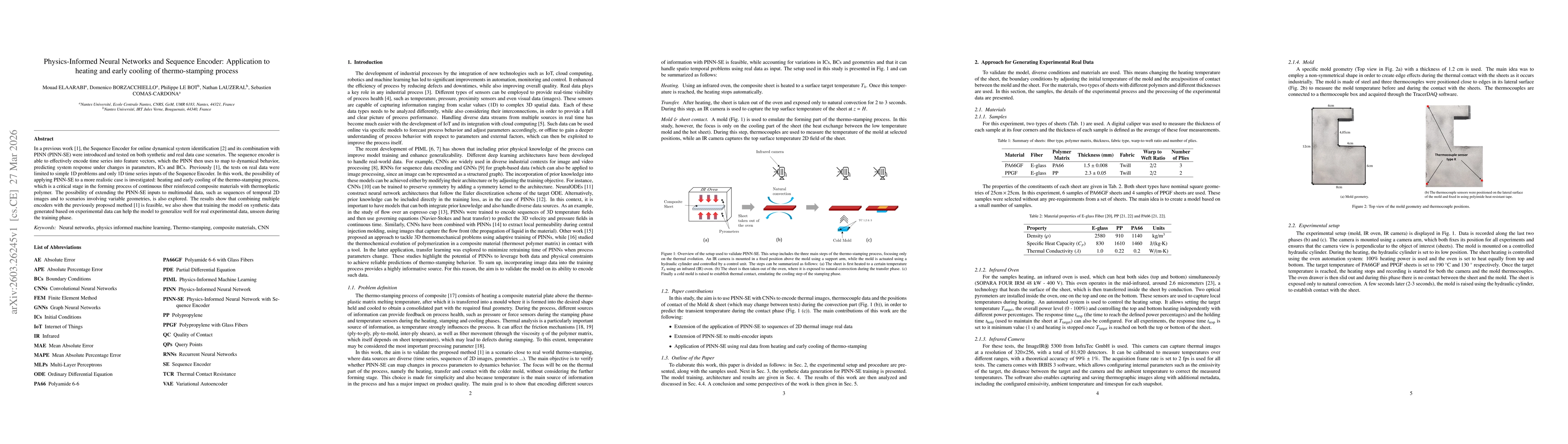 Thumbnail for Physics-Informed Neural Networks and Sequence Encoder: Application to heating and early cooling of thermo-stamping process