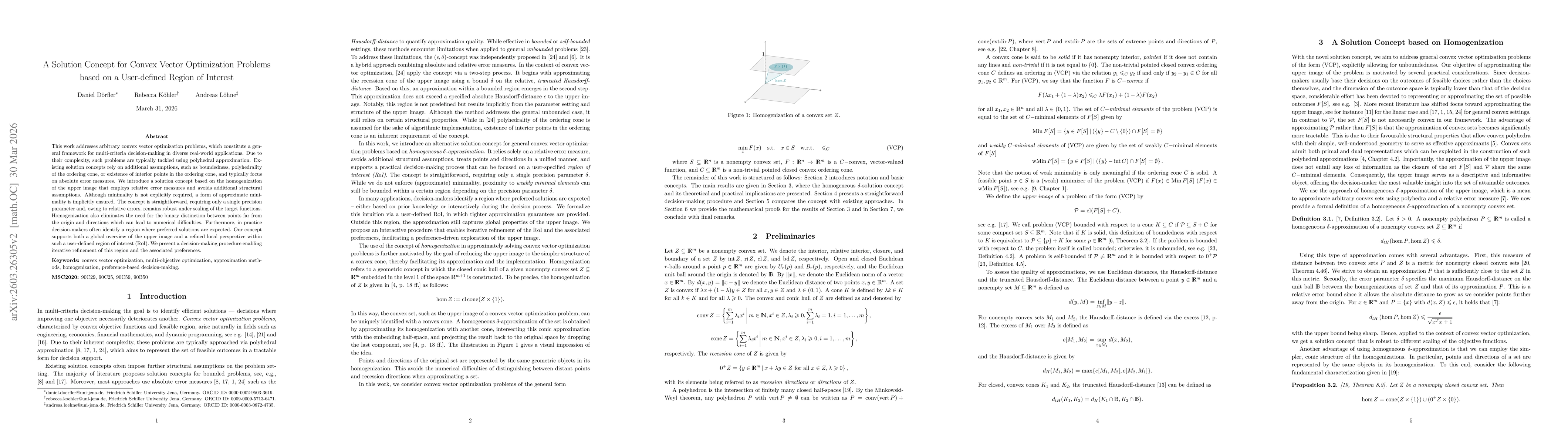 Thumbnail for A Solution Concept for Convex Vector Optimization Problems based on a User-defined Region of Interest
