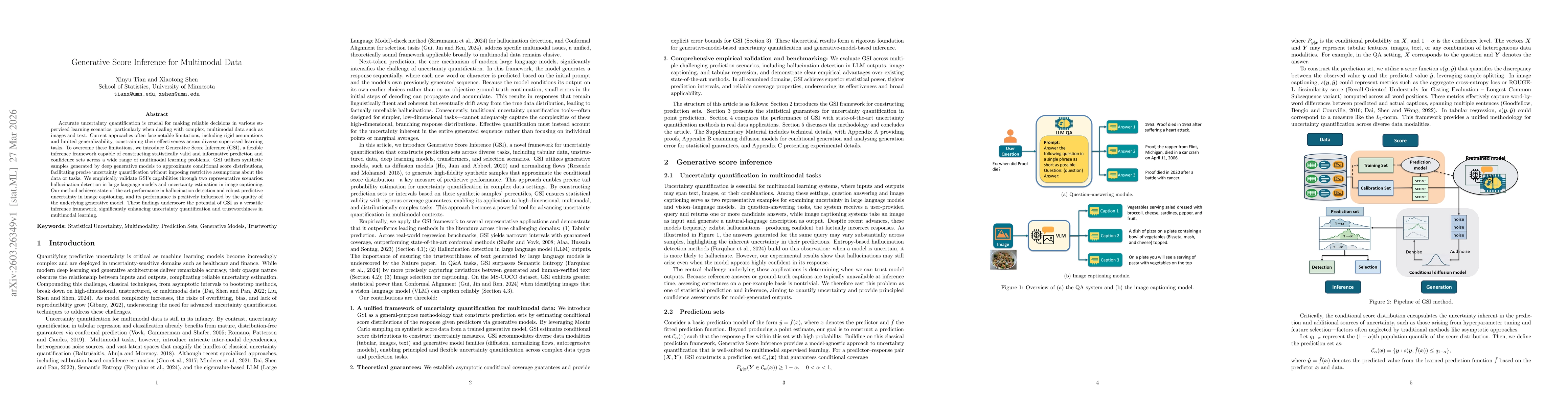 Thumbnail for Generative Score Inference for Multimodal Data