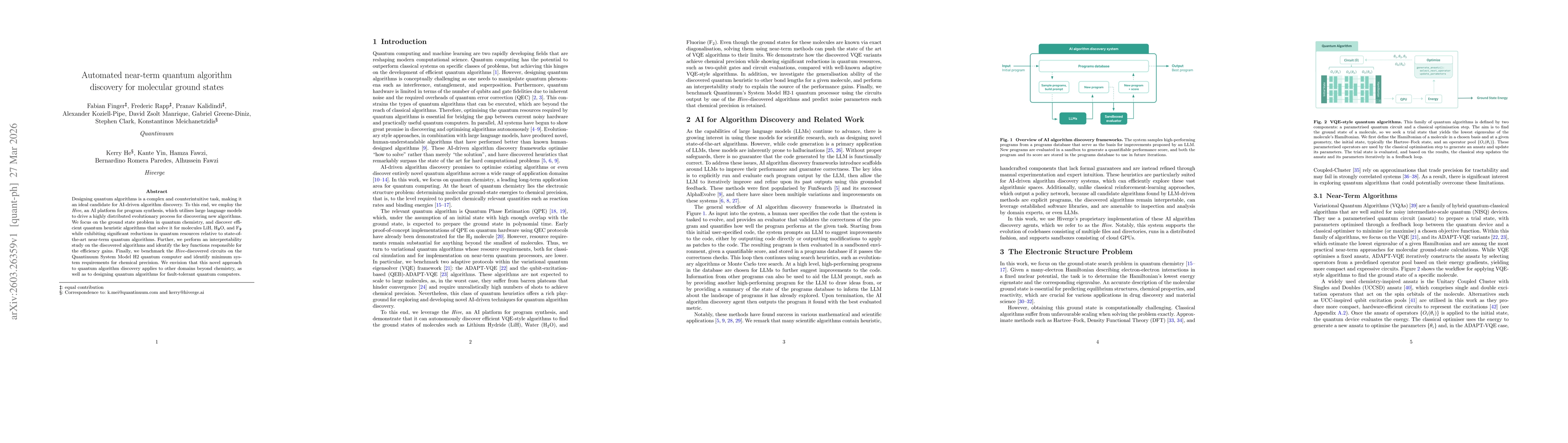 Thumbnail for Automated near-term quantum algorithm discovery for molecular ground states